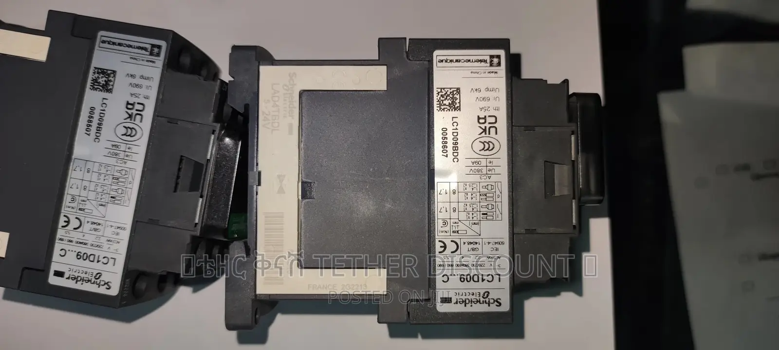 Magnetic Contactor ባለ3ፖል ማግኔቲክ ሀይል የፍጥነት የግፊት መቆጣጠሪያ LC1D09