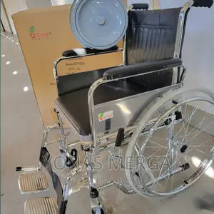 Assure Commode Wheelchair Stainless Steel With 2lock Ar0201