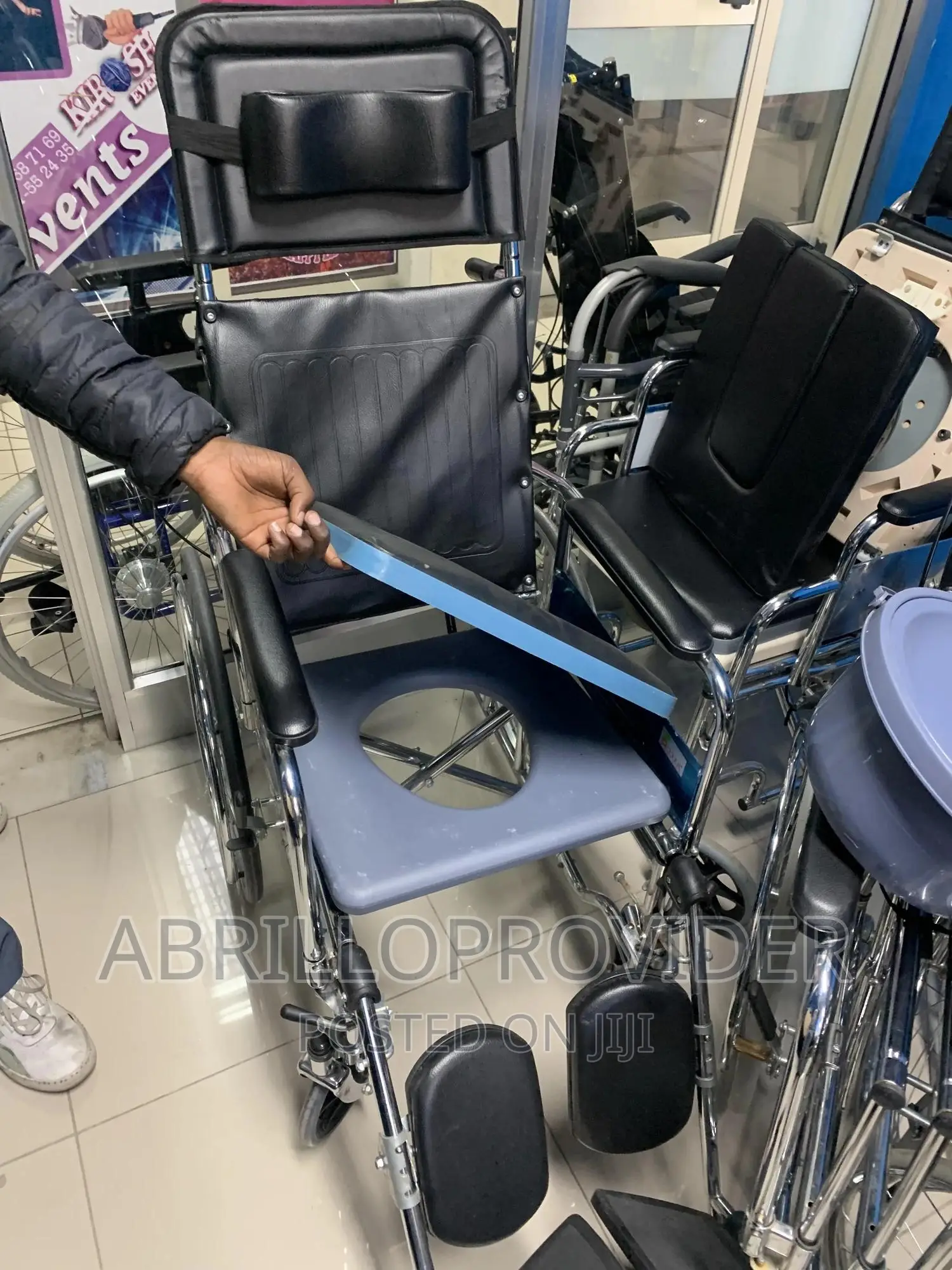 USED Reclining Commode Wheelchair/Multifunctional Wheelchair