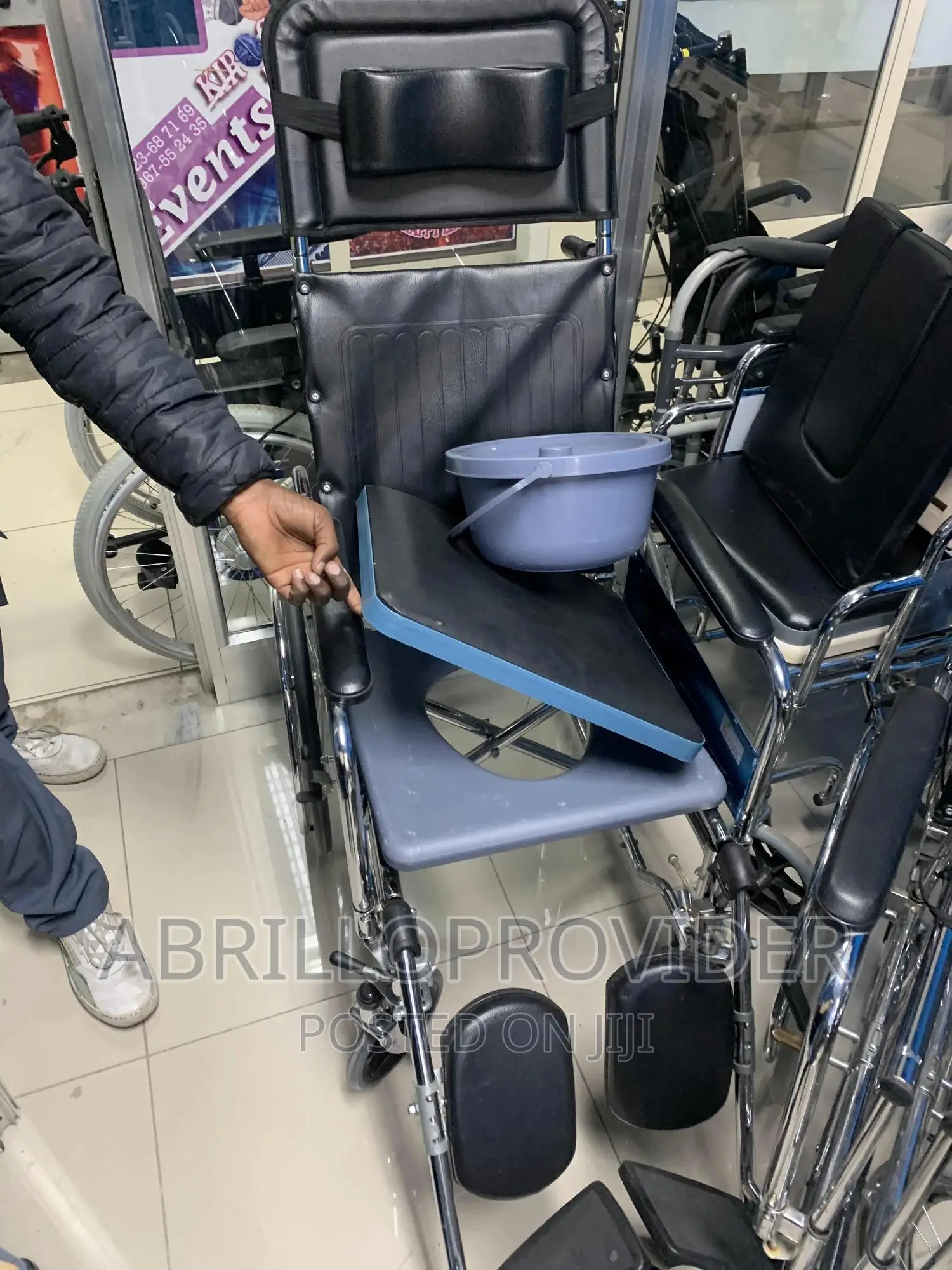 USED Reclining Commode Wheelchair/Multifunctional Wheelchair