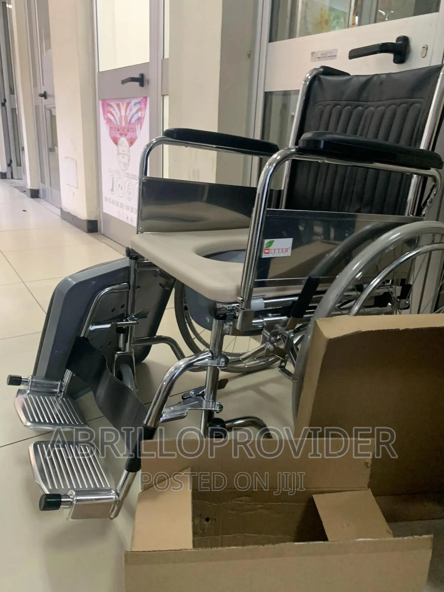 Deluxe Commode Wheel Chair Foldable Commode Cum Wheelchair