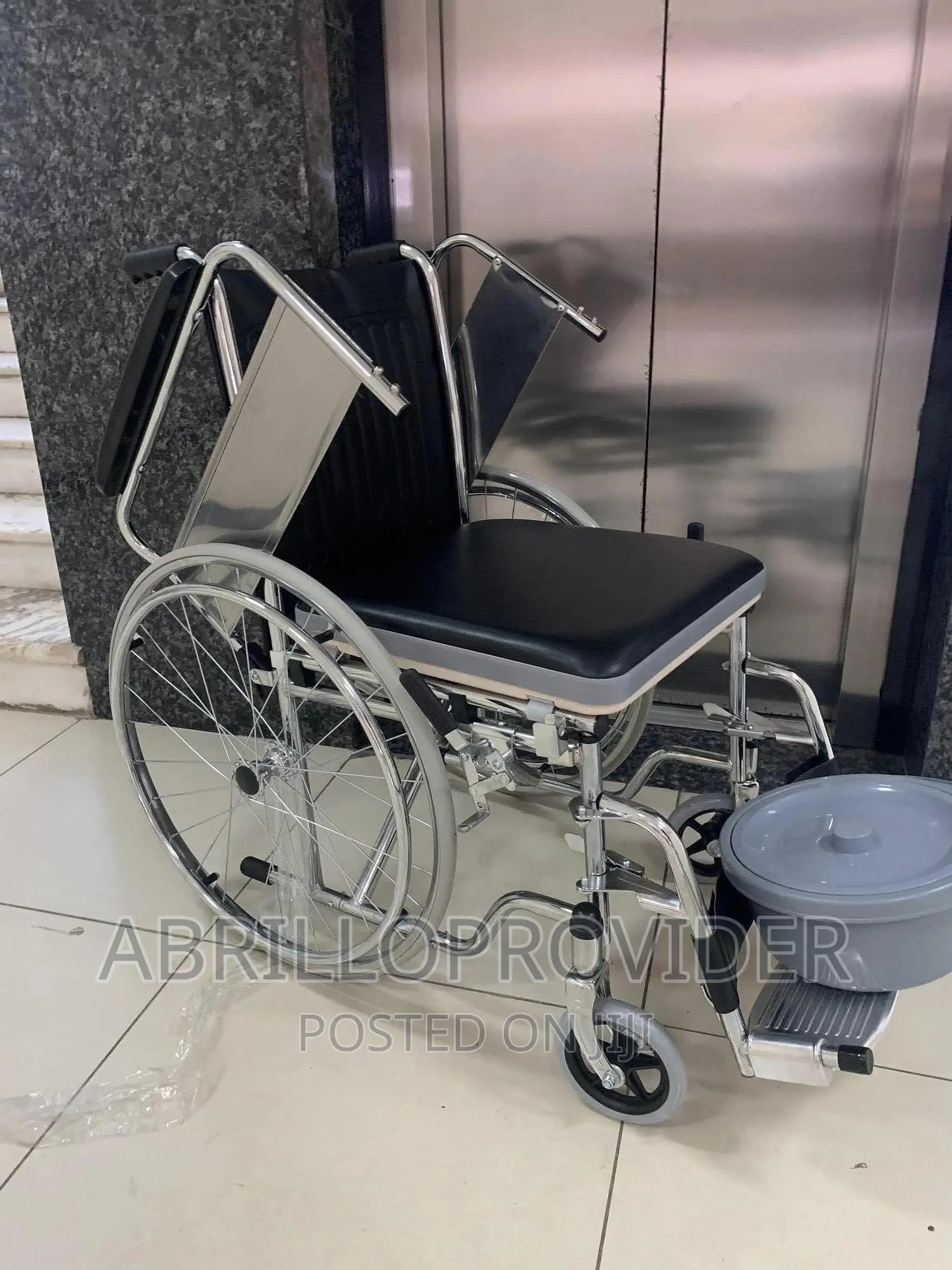 Foldable Wheelchair for Regular Commode Wheelchair