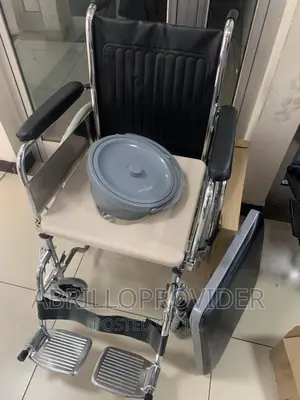 Commode Pot and Flip Back Wheelchair/Wheelchair/Wheelchair