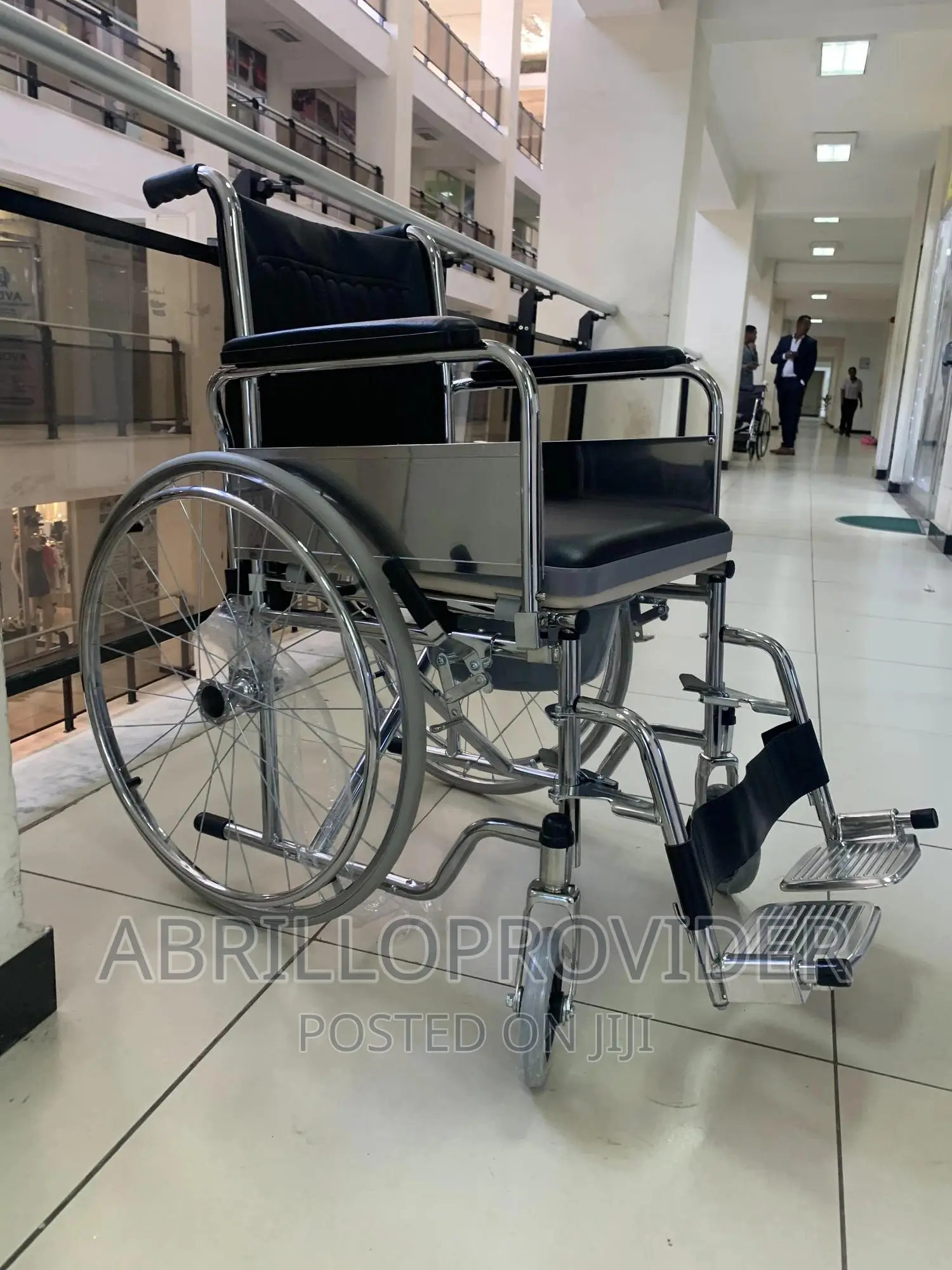 ARCATRON FSC101 2 in 1 Foldable Wheelchair/Commod Wheelchair