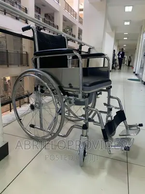 ARCATRON FSC101 2 in 1 Foldable Wheelchair/Commod Wheelchair