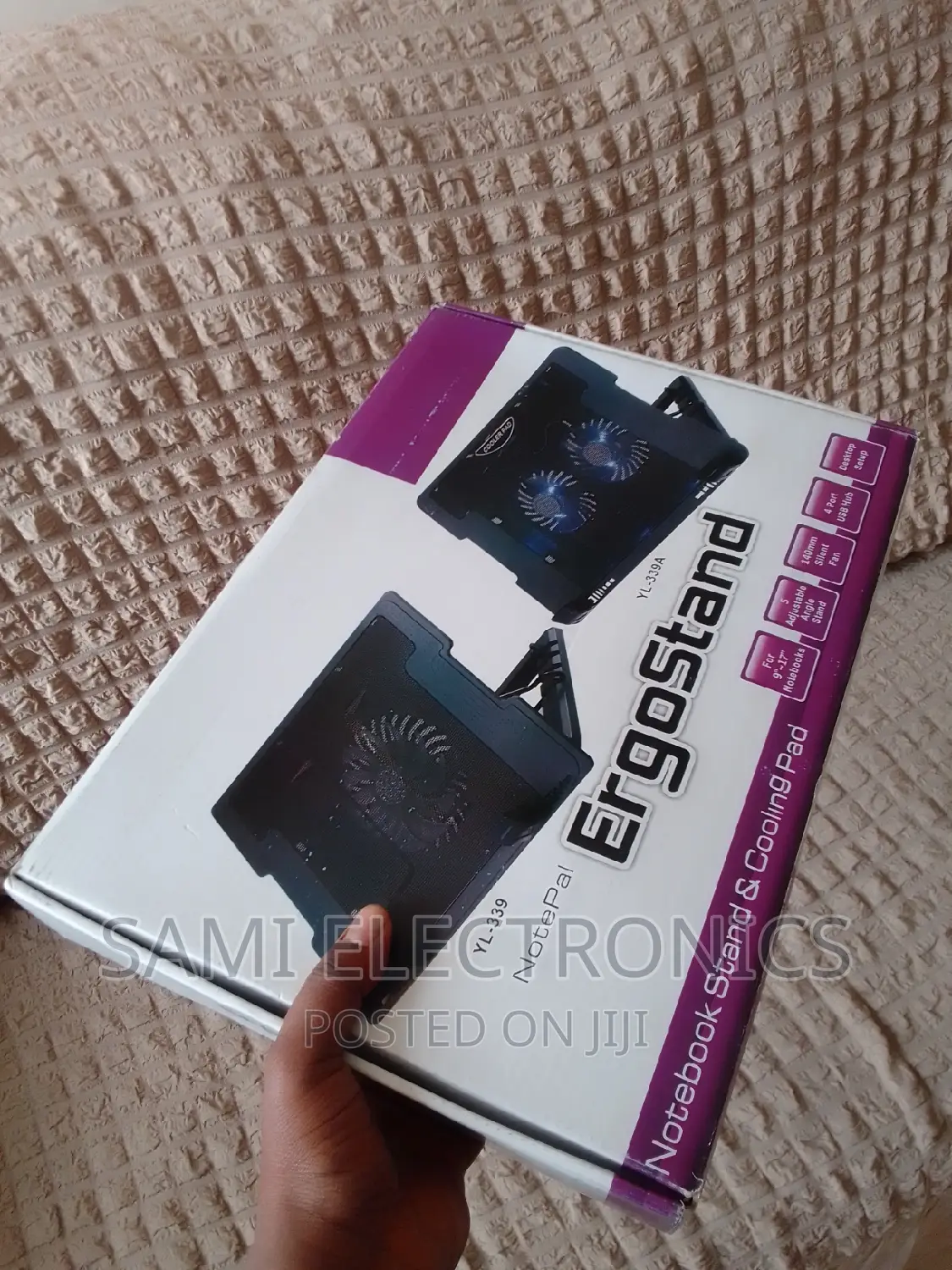 Laptop Cooler and Stand የላፕቶፕ ማስቀመጫና ማቀዝቀዣ ፋን Laptop Fan