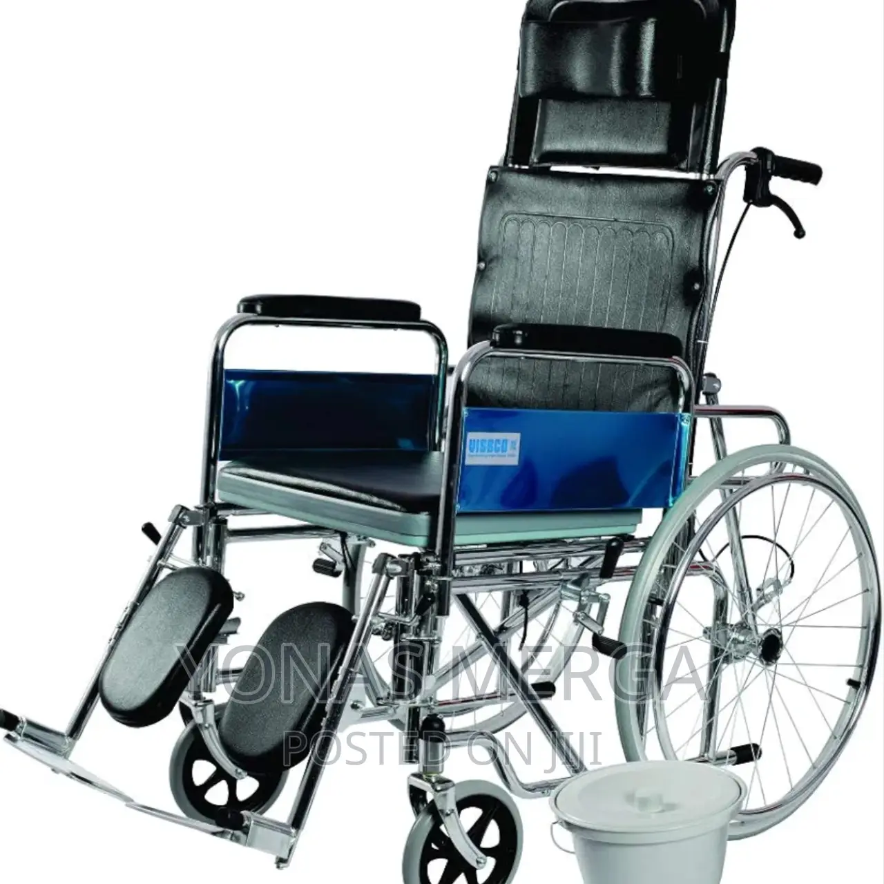 Wheelchair [Bundle Deals] Reclining Commode Wheelchair