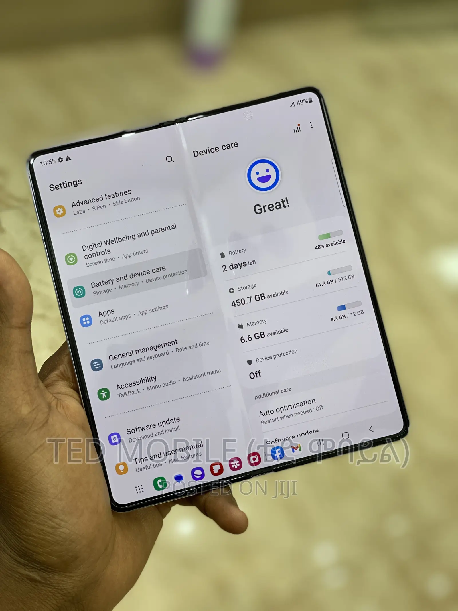 Samsung Galaxy Z Fold 5 512 GB Blue