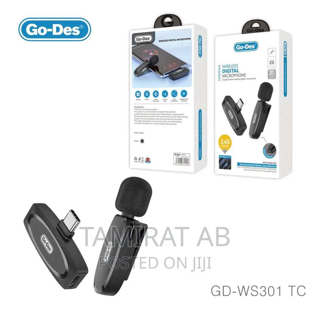 Go-Des Professional Wireless Lapel Microphone - (GD-WS301)
