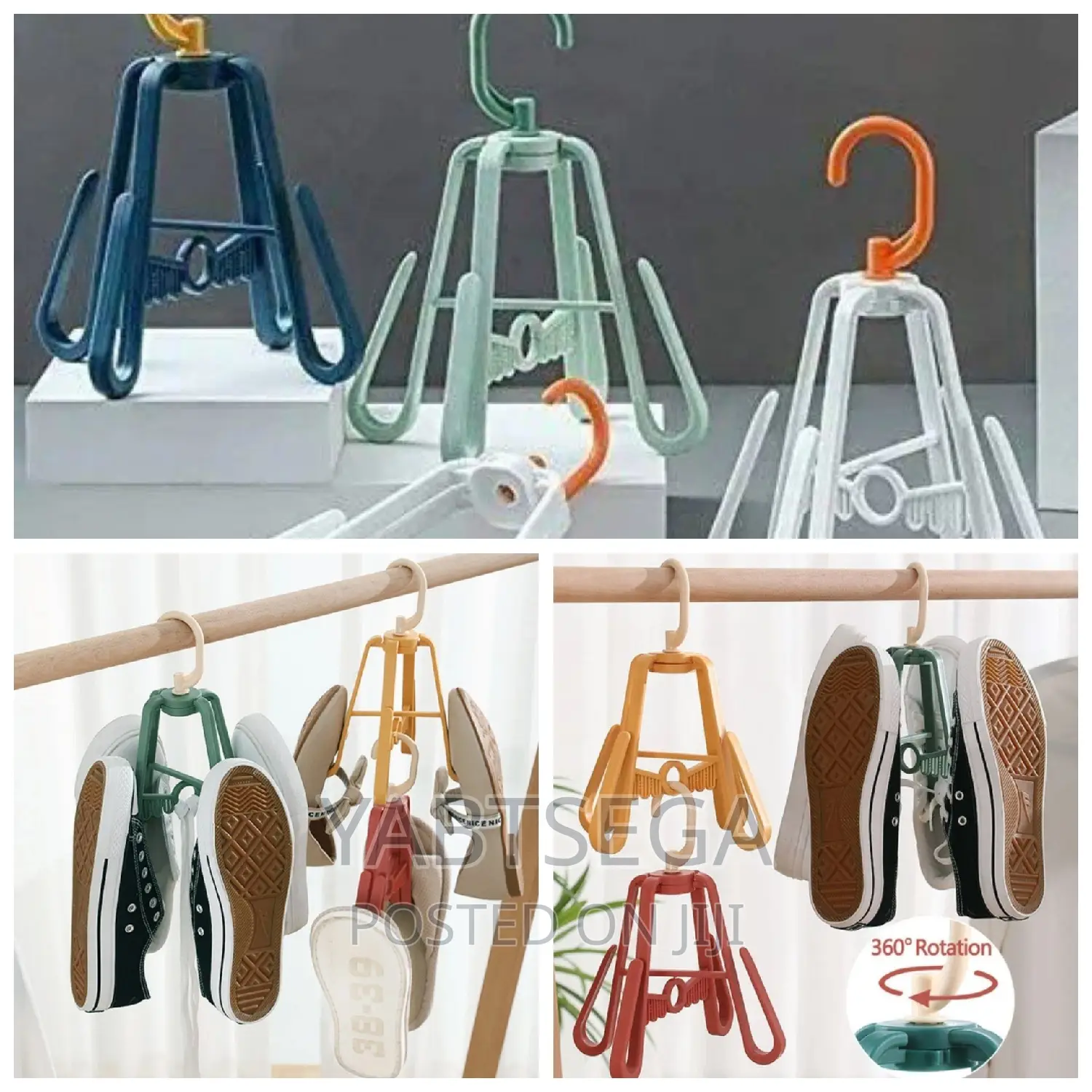 Multi-functional Rotating Shoe Drying Rack