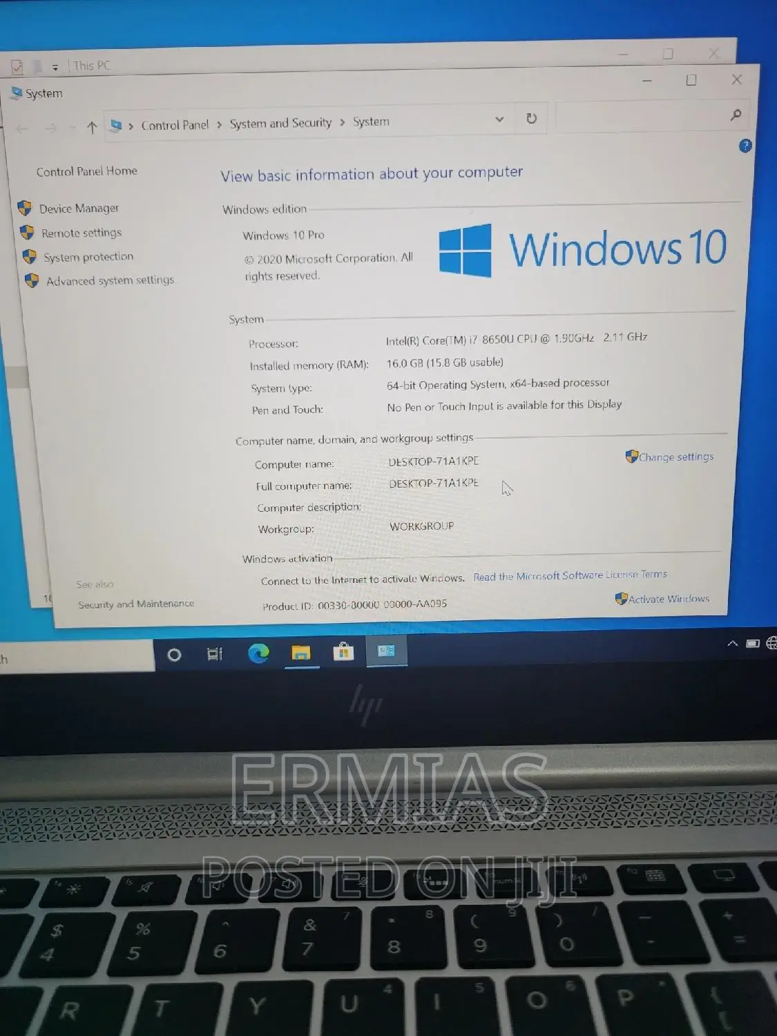 New Laptop HP EliteBook 840 16GB Intel Core I7 SSD 512GB