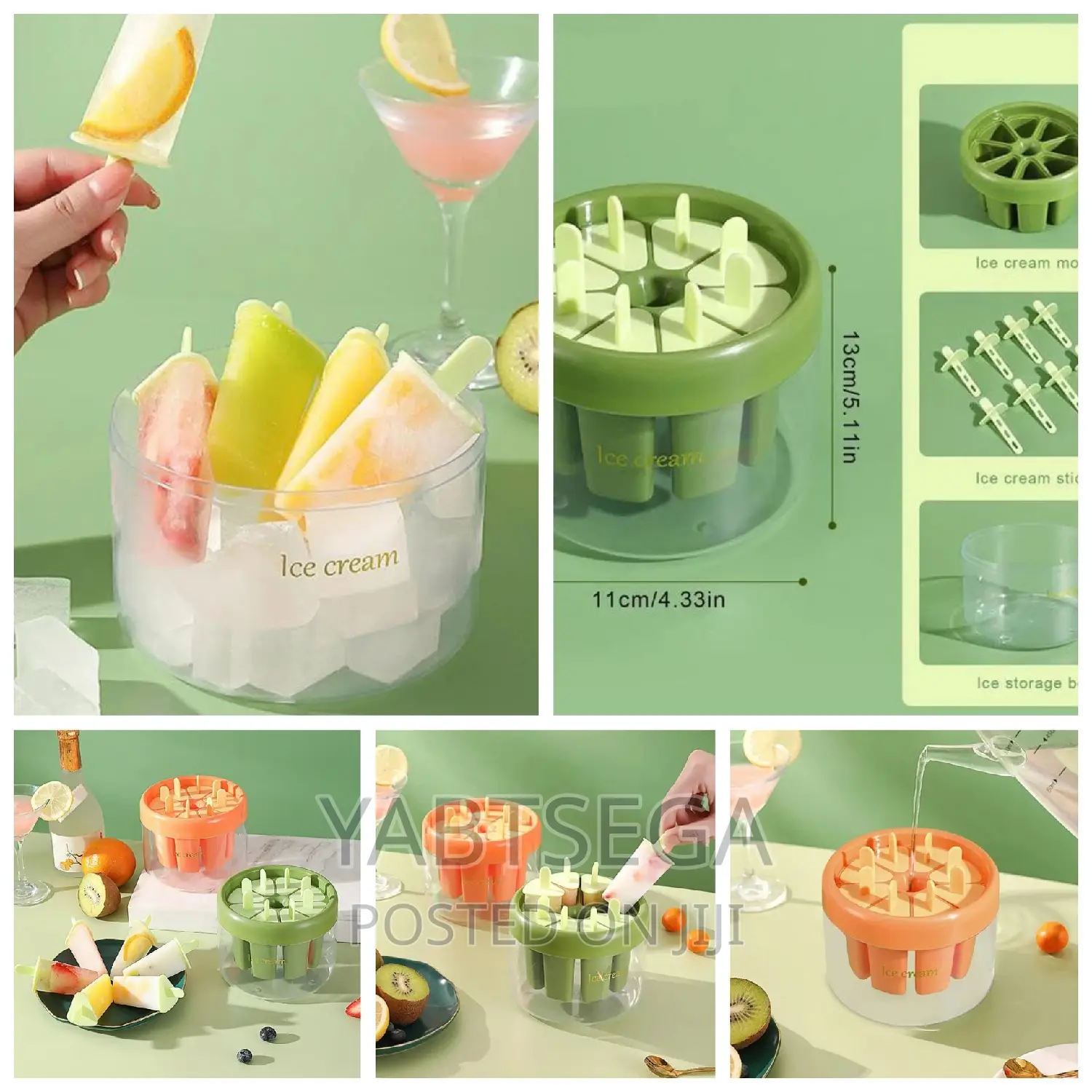 8 Grids Ice Cream Mold