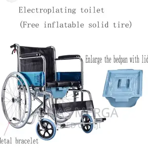 Toilet Wheelchair High-Quality Ensures Stability Durability