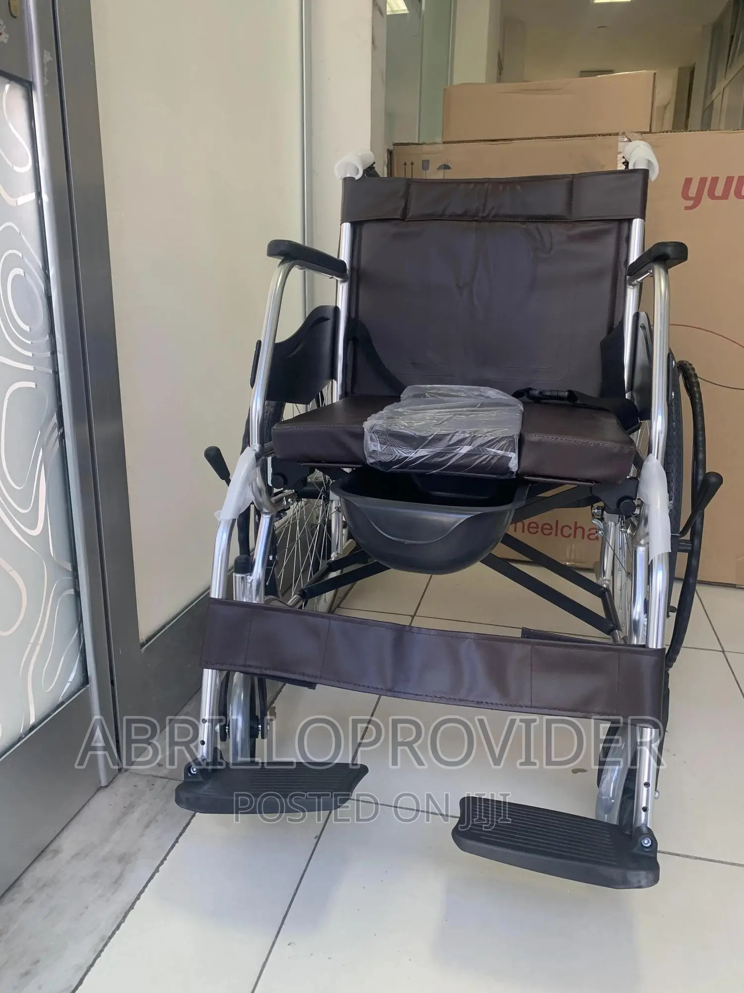Aluminum Commode Wheelchair,Folding, for Adults, Handicap,