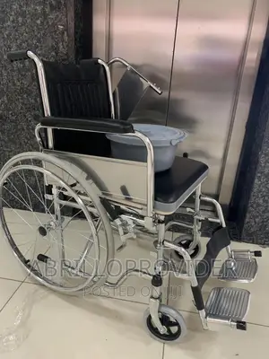 Photo - Commode Wheelchair, Bathroom Shower Chair, Wheelchair