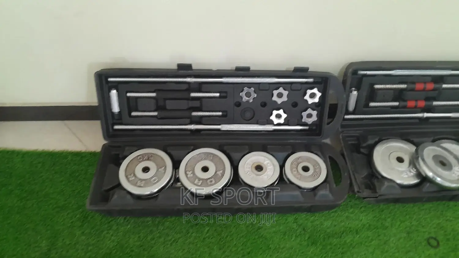 50 Kg Dumbbell and Barbell ( Adjustable ) ተገጣጣሚ ዳምቤልና ባርቤል