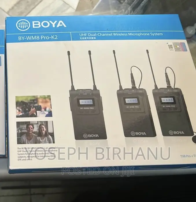 Boya UHF Wireless Dual Mic System