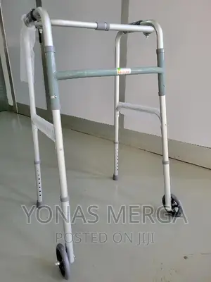 Adjustable Walker Rubber Is Non-slip.Foldable,Easy to Carry