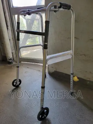 Folding Walker 10210-1 Deluxe 2-Button Folding Walker/Wheels