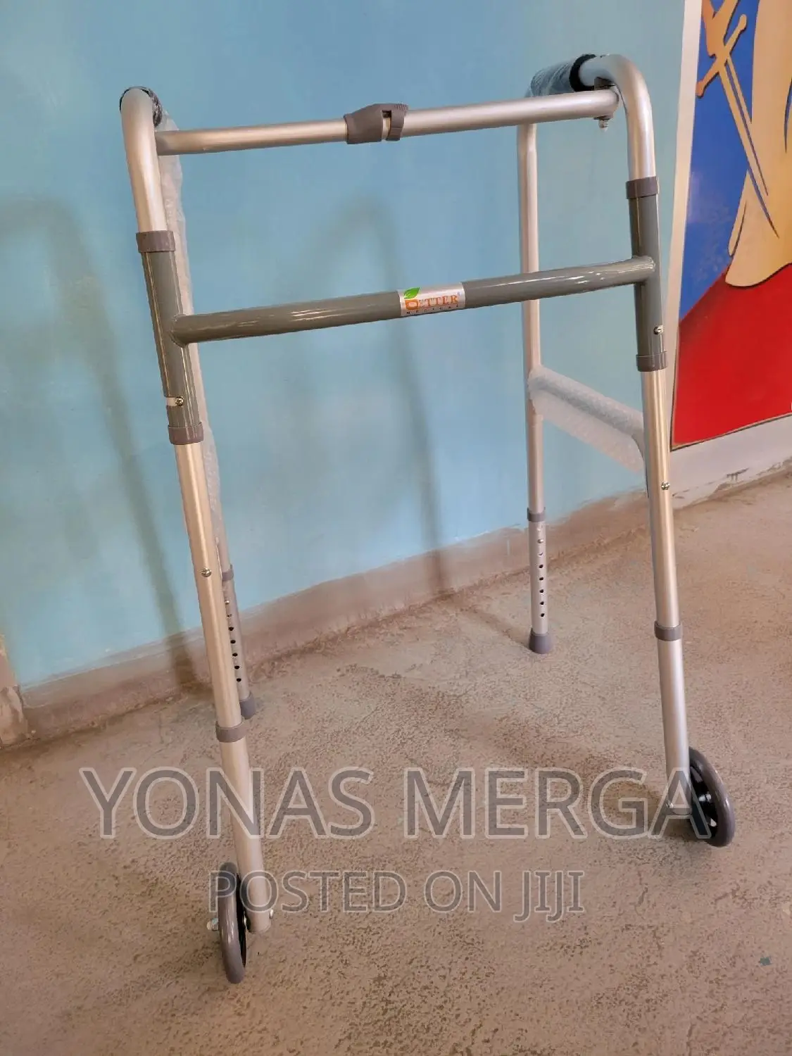 Walker Adjustable Height Folds Easily 1 Touch Button Release