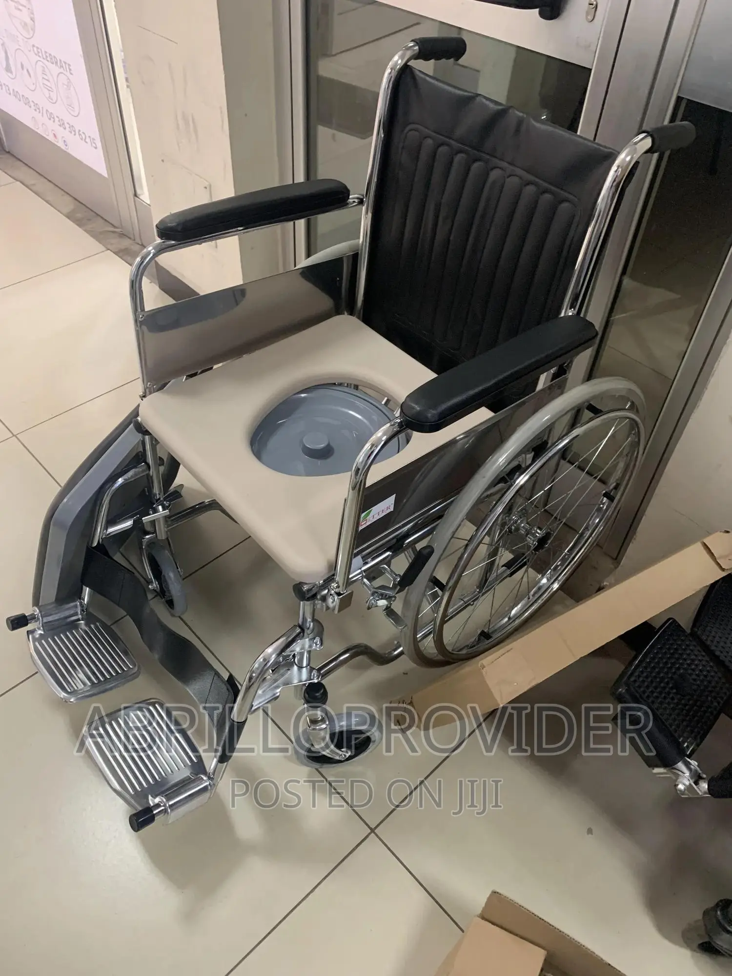 Folding Mobile Aluminum Alloy Toilet/Wheelchair/Wheelchair