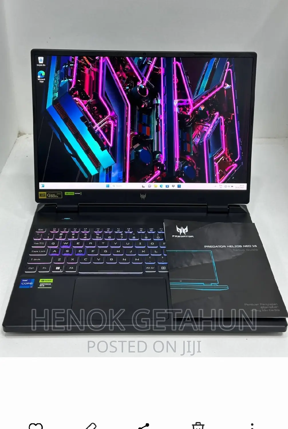 New Laptop Acer Predator Helios 300 16GB Intel Core I7 SSD 512GB
