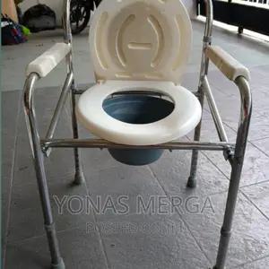 Popo Chair,Toilet Chair White COMMODE CHAIR, Size:Adjustable