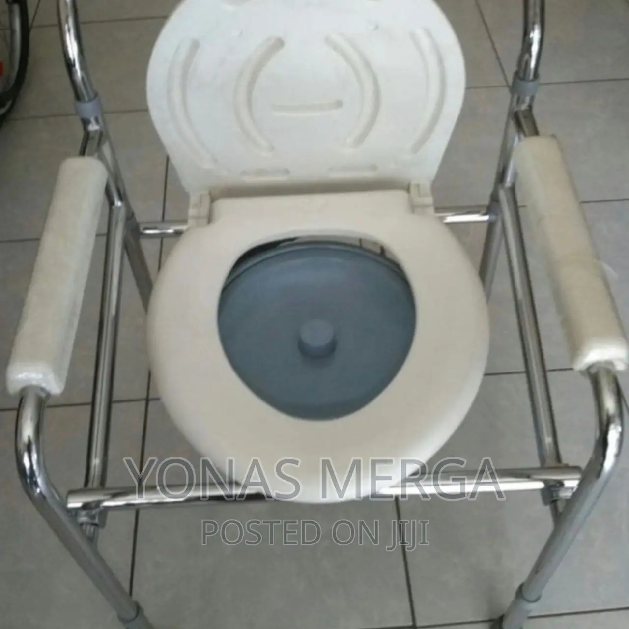 Portable Toilet Commode Chair,Include Splash/Bucket/ Cover
