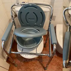 Toilet Chair Medokare Bedside Commode Chair-Heavy-Duty Steel