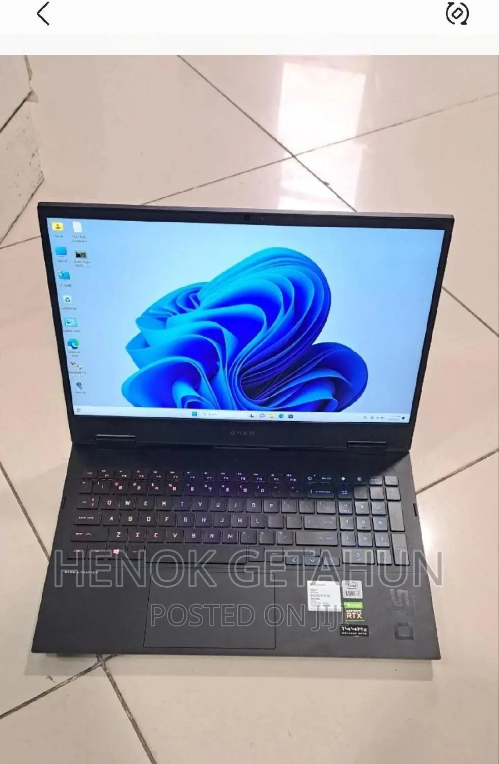 New Laptop HP Omen 16 16GB Intel Core i7 SSD 1T