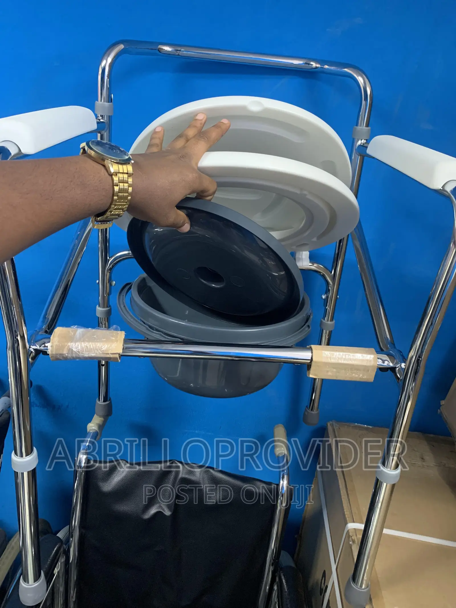 Bedside Commode Chair, Raised Toilet Seat, Toilet Safety Ra