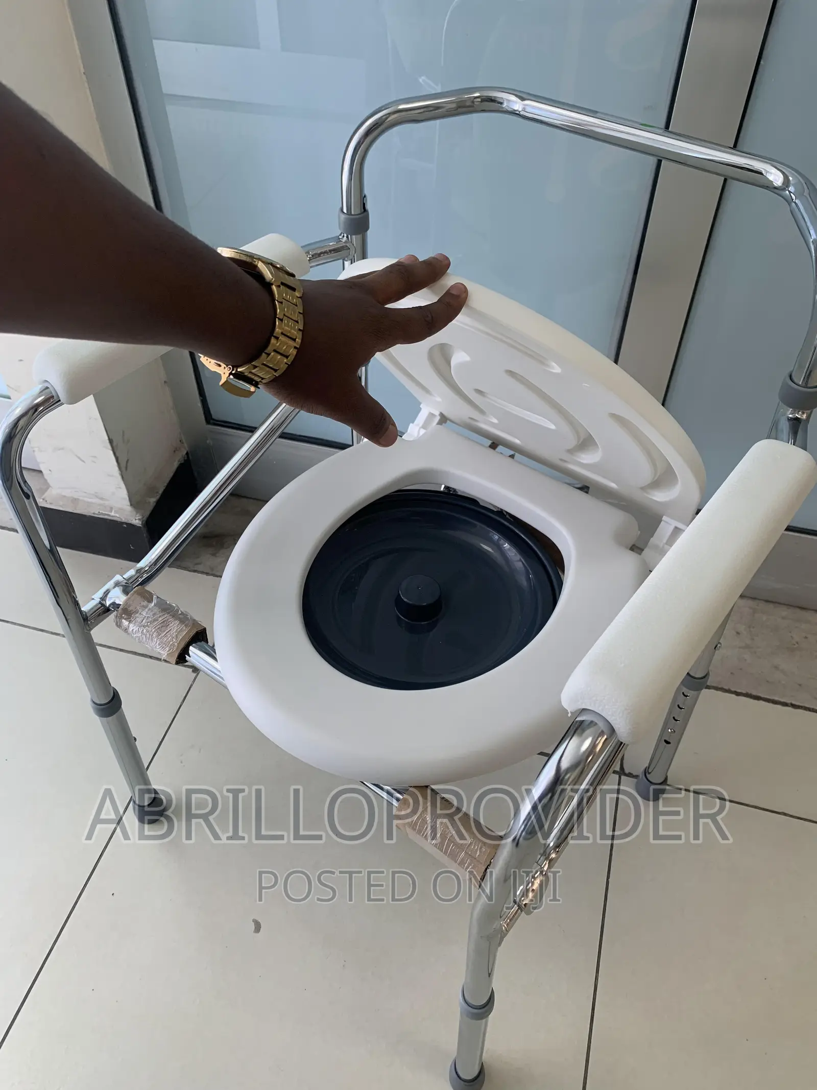Elderly,Commode Chair,Toilet Chair Bath Folding Bedside