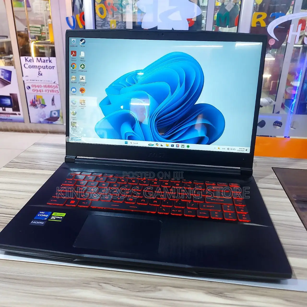 New Laptop MSI GF63 16GB Intel Core I7 SSD 1T