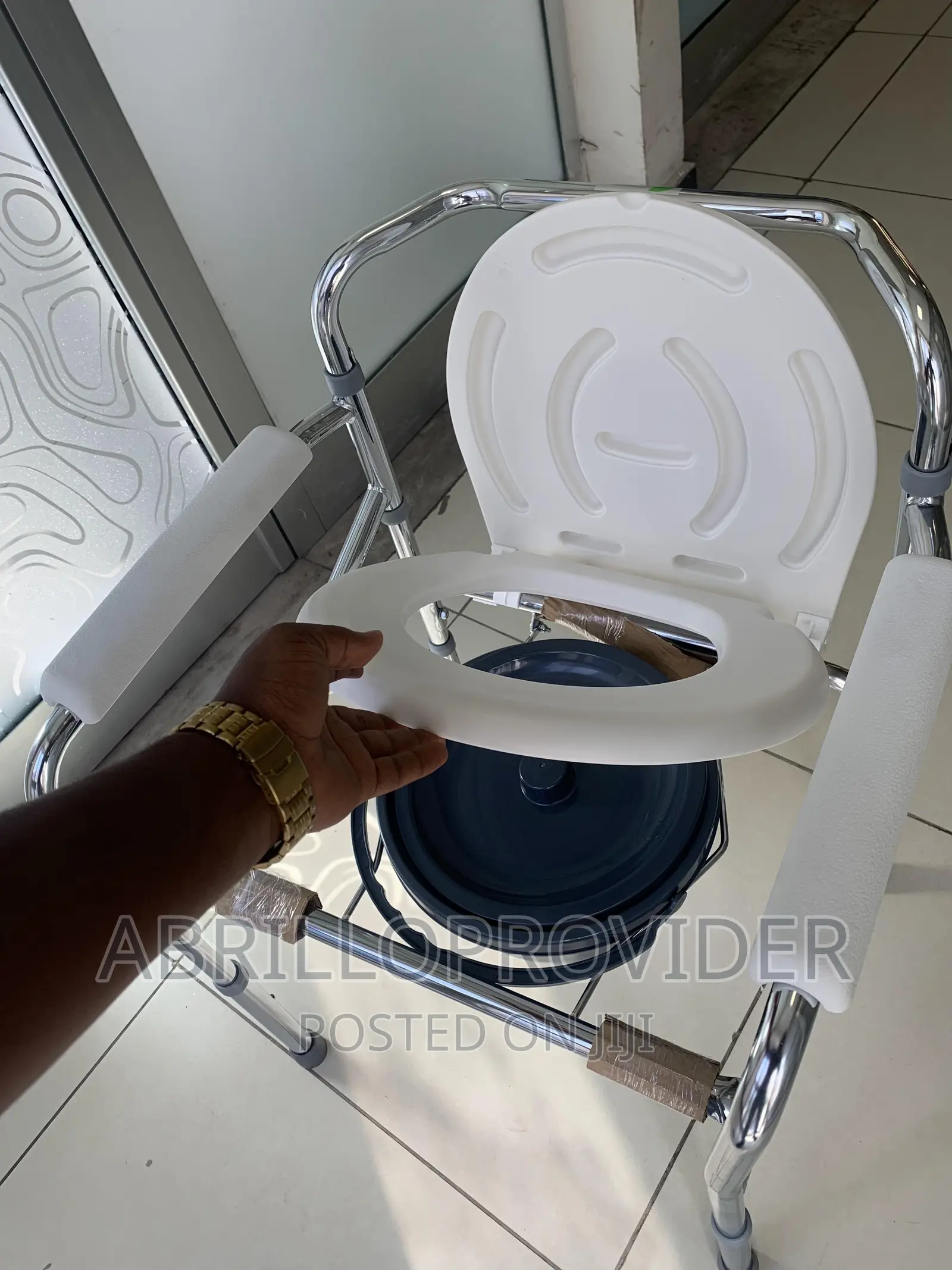 Toilet Chair Bath Folding Bedside Commode Seat Shower