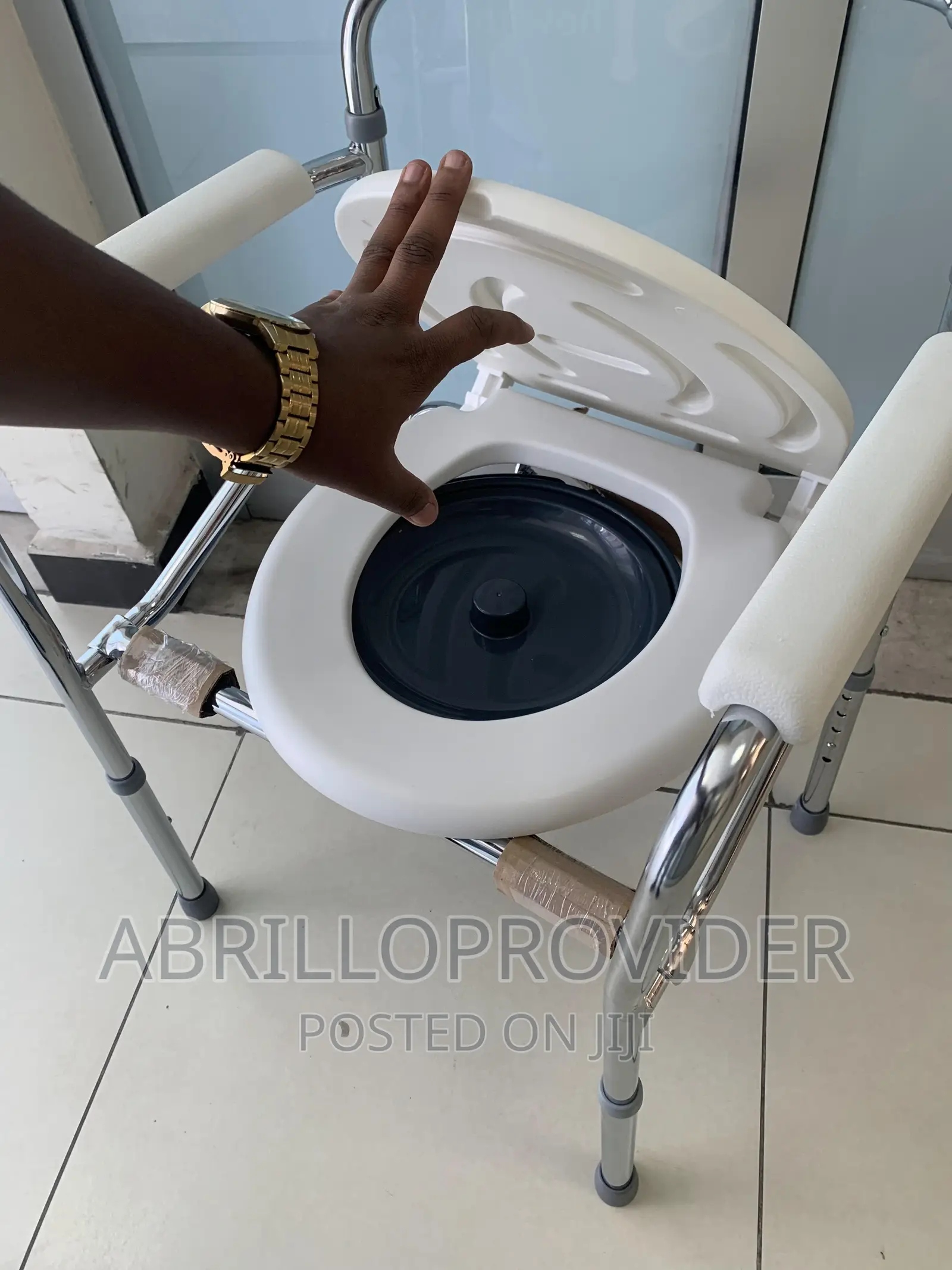 Raised Toilet Seat, Toilet Safety Rails, HeightAdjustable, in Lideta Medical Supplies