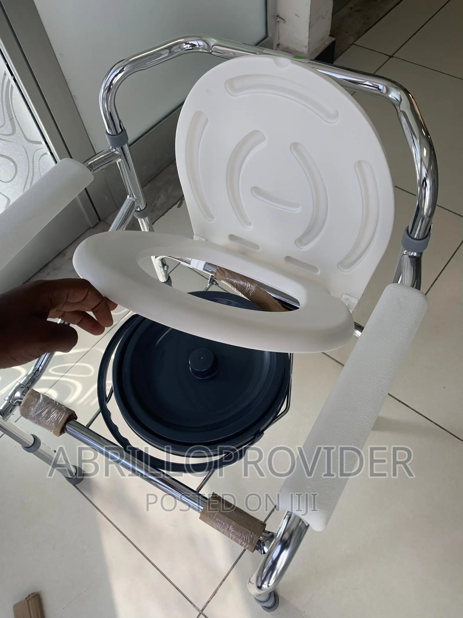 Elderly,Commode Chair,Toilet Chair Bath Folding Bedside Comm