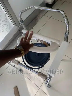 Elderly,Commode Chair,Toilet Chair Bath Folding Bedside Comm