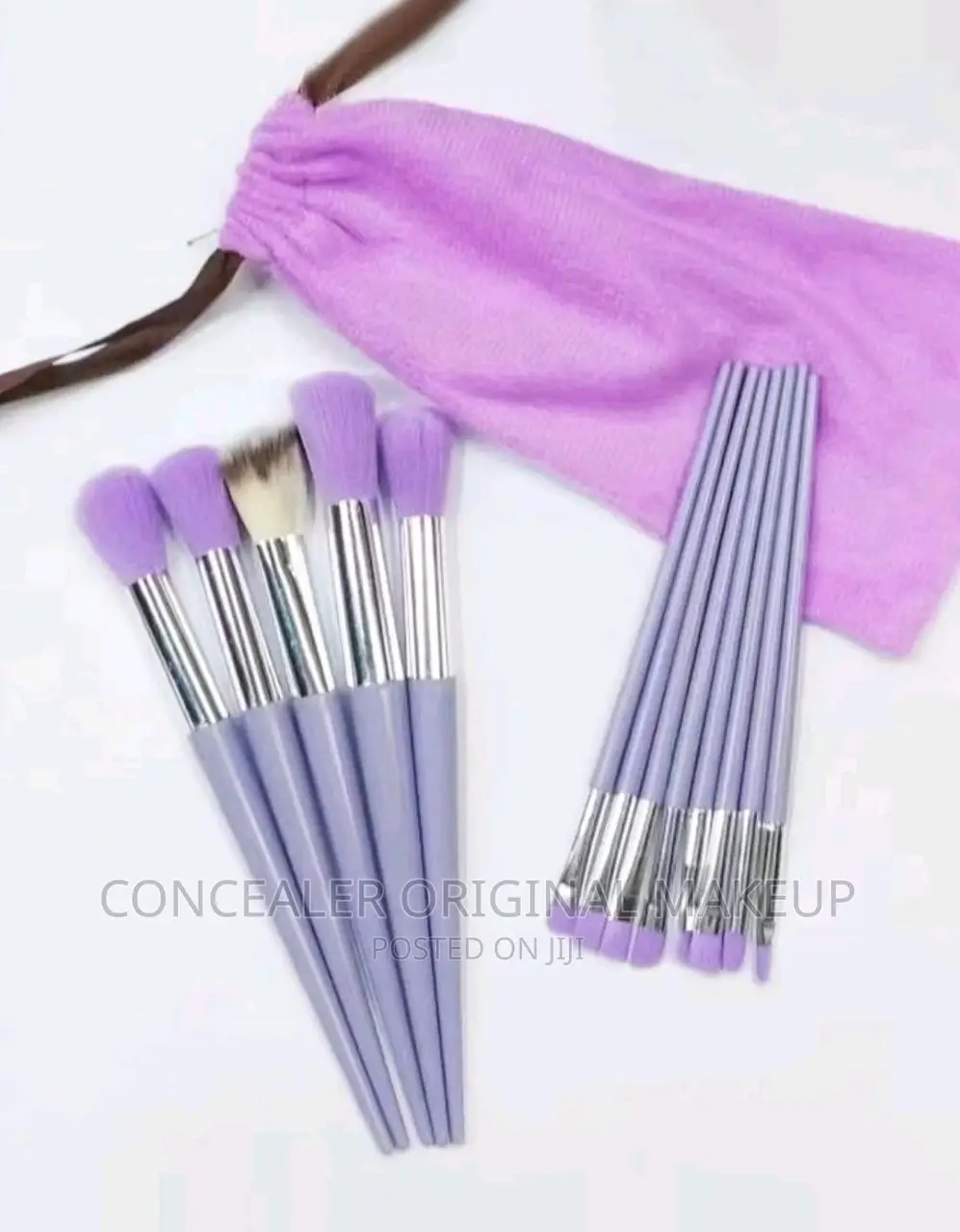 13pcs/Set Portable Purple Makeup Brush Set