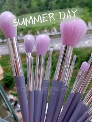 13pcs/Set Portable Purple Makeup Brush Set