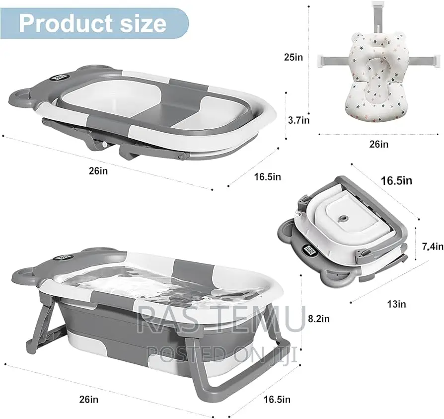 ታጣፊ የህፃናት ገላ መታጠቢያ ገንዳ(Foldable Baby Bath)
