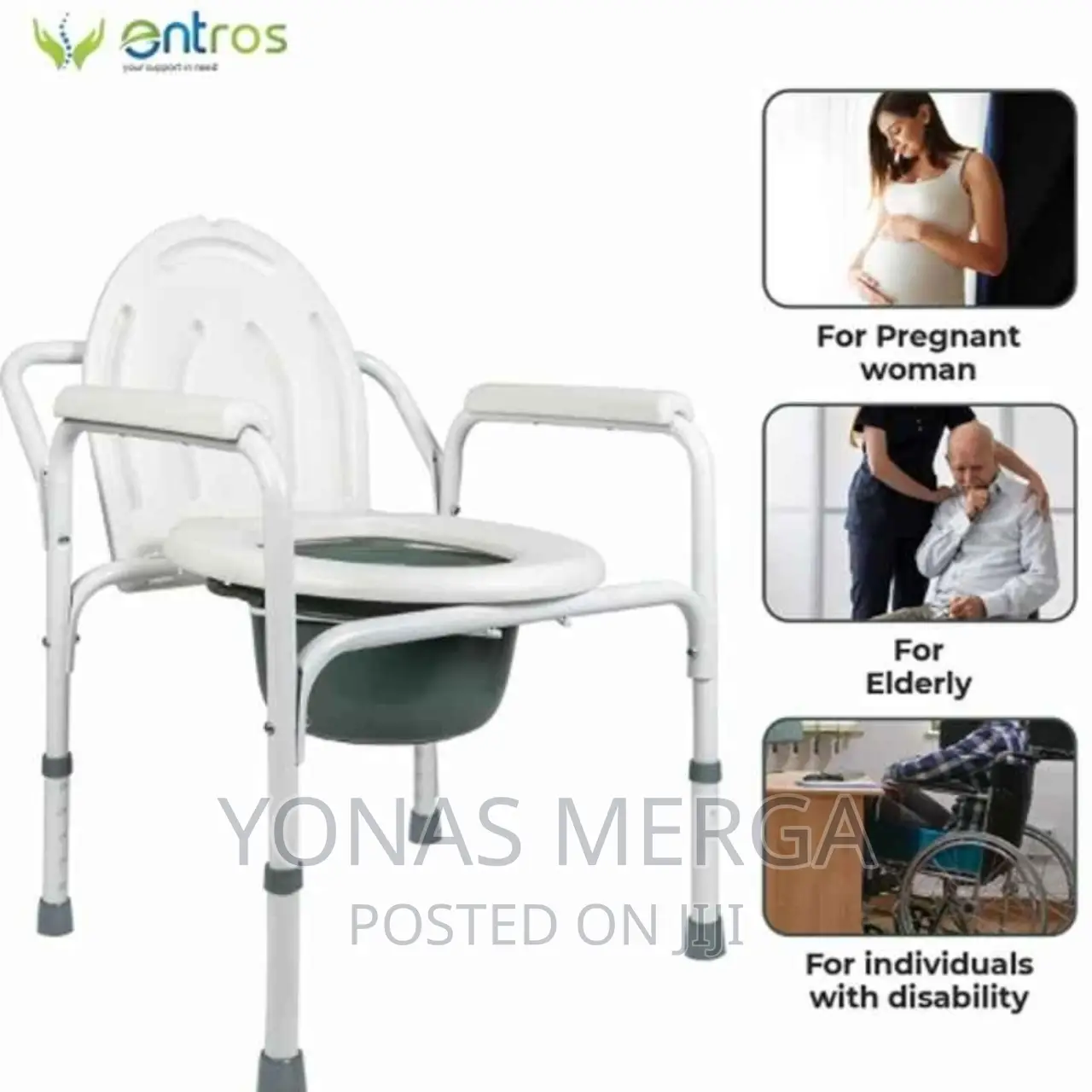 Commode Chair_used in the Bedside,Bathroom,Ward,Camping