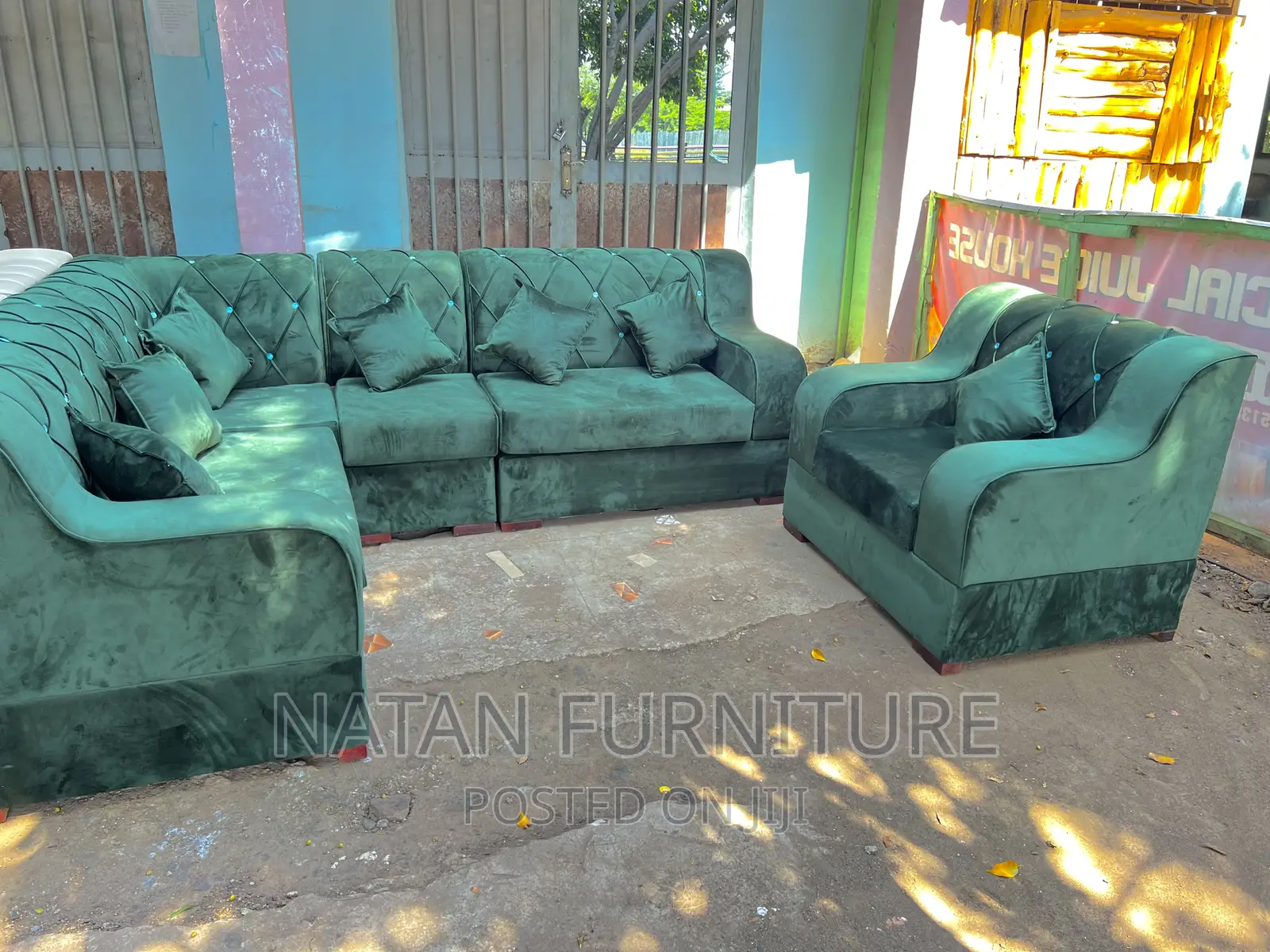 L Shape Corner Sofa Made of a Good Wooden Material