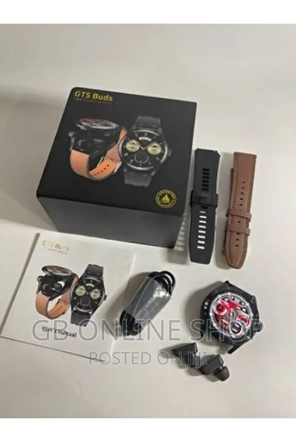 GT5 BUDS Smart Watch Full Touch Screen With 3 Pair Straps