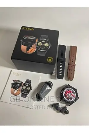 GT5 BUDS Smart Watch Full Touch Screen With 3 Pair Straps