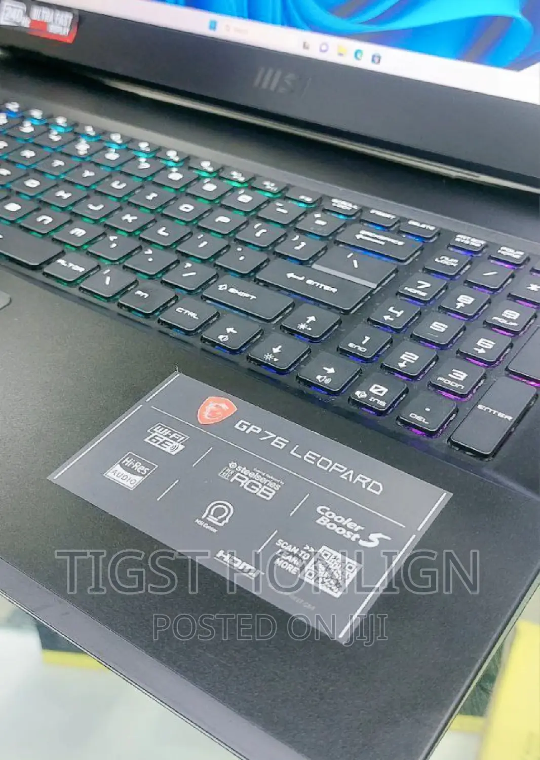 New Laptop MSI GP75 Leopard 16GB Intel Core I7 SSD 1T