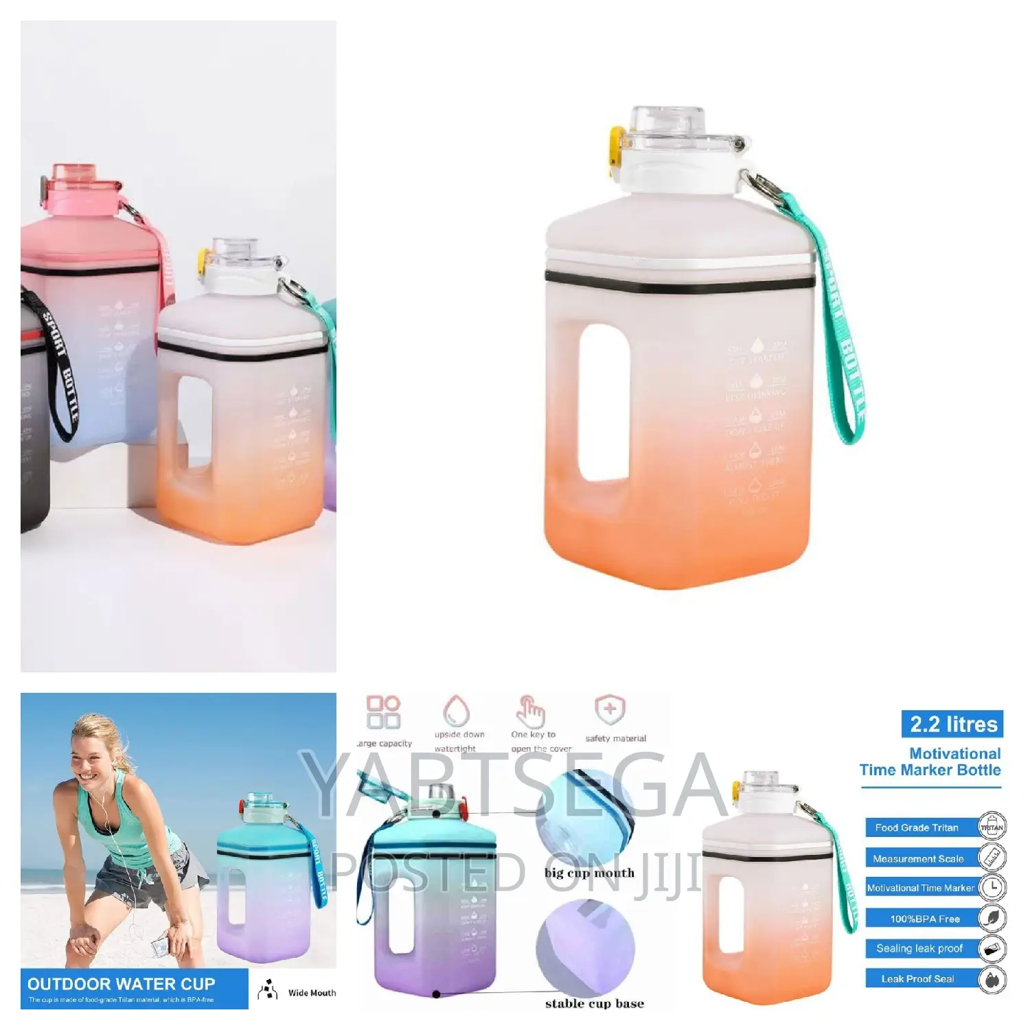 2.2L Sports Water Bottle