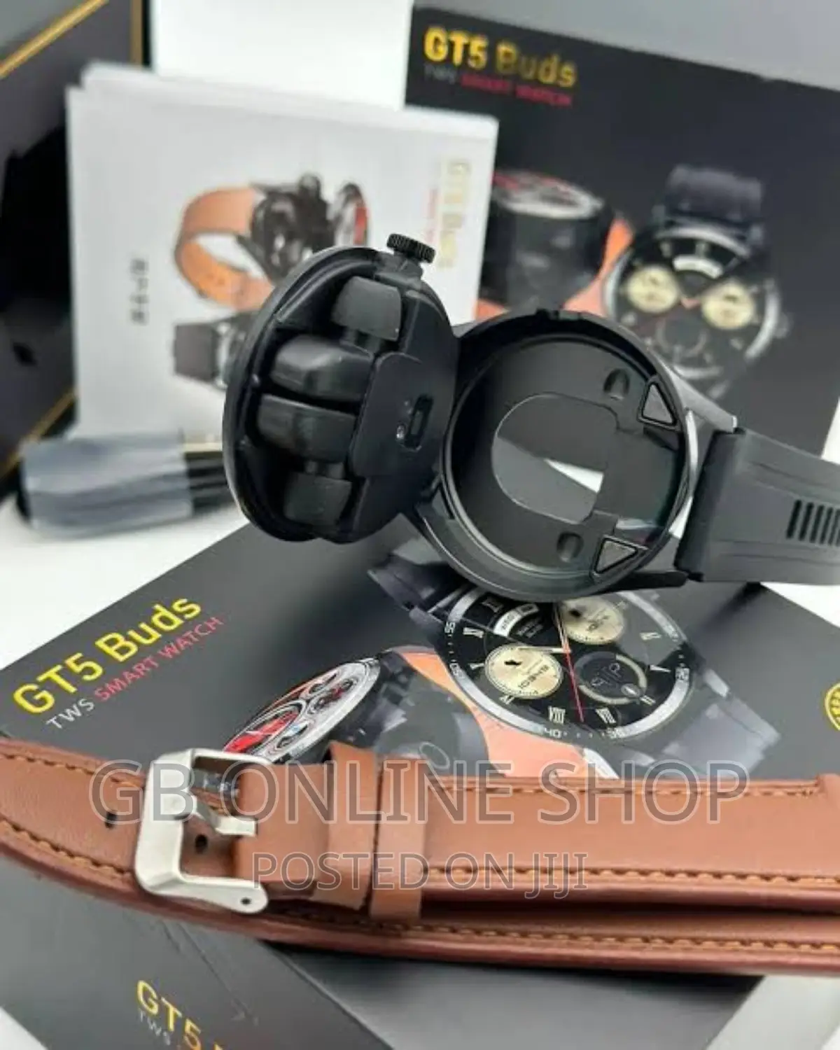 GT5 BUDS Smart Watch Full Touch Screen With 3 Pair Straps