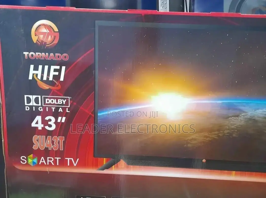 Tornado Tv 43"Smart Android Tv New Arrival 2025