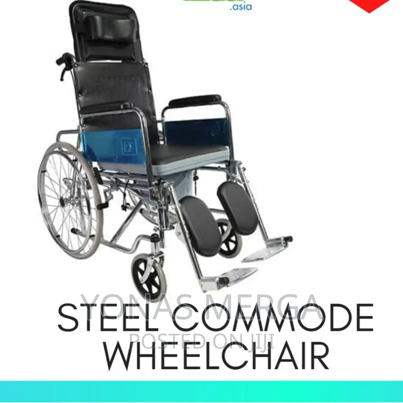 Wheelchair Best of Both Worlds,Ergonomic Commode Reclining