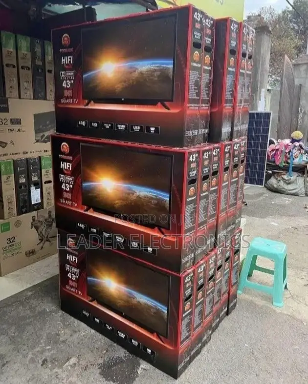 Tornado Tv 43"Smart Android Tv New Arrival 2025
